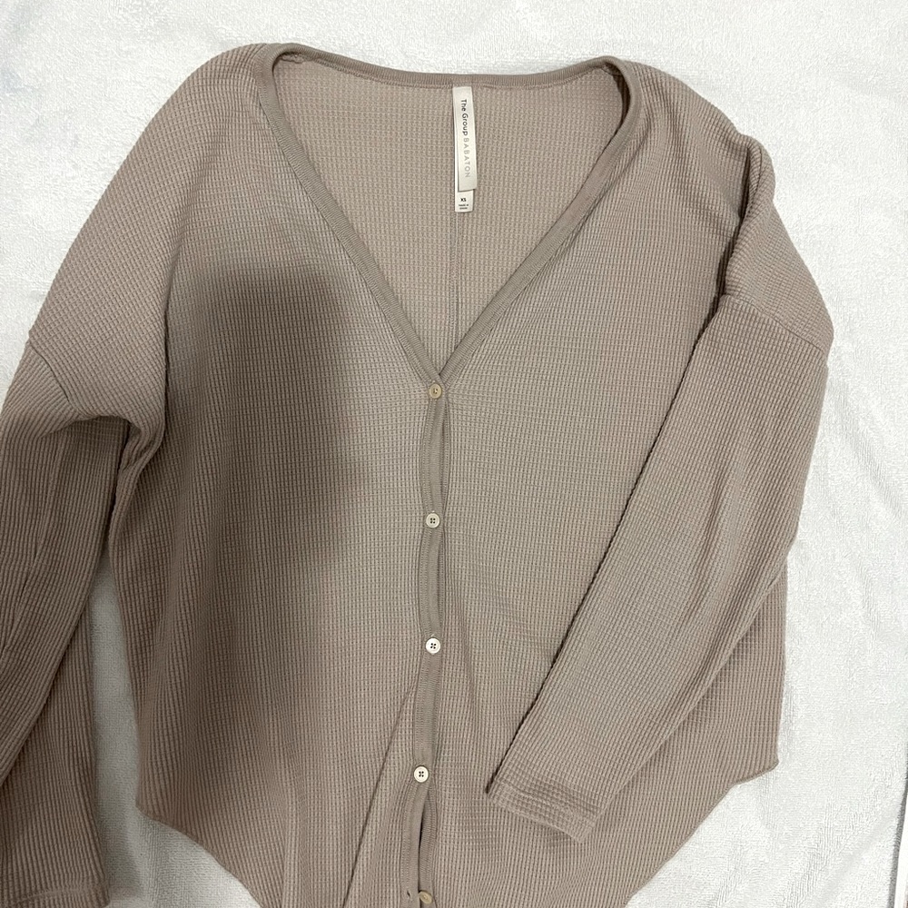 Aritzia Tie-Front Thermal Longsleeve